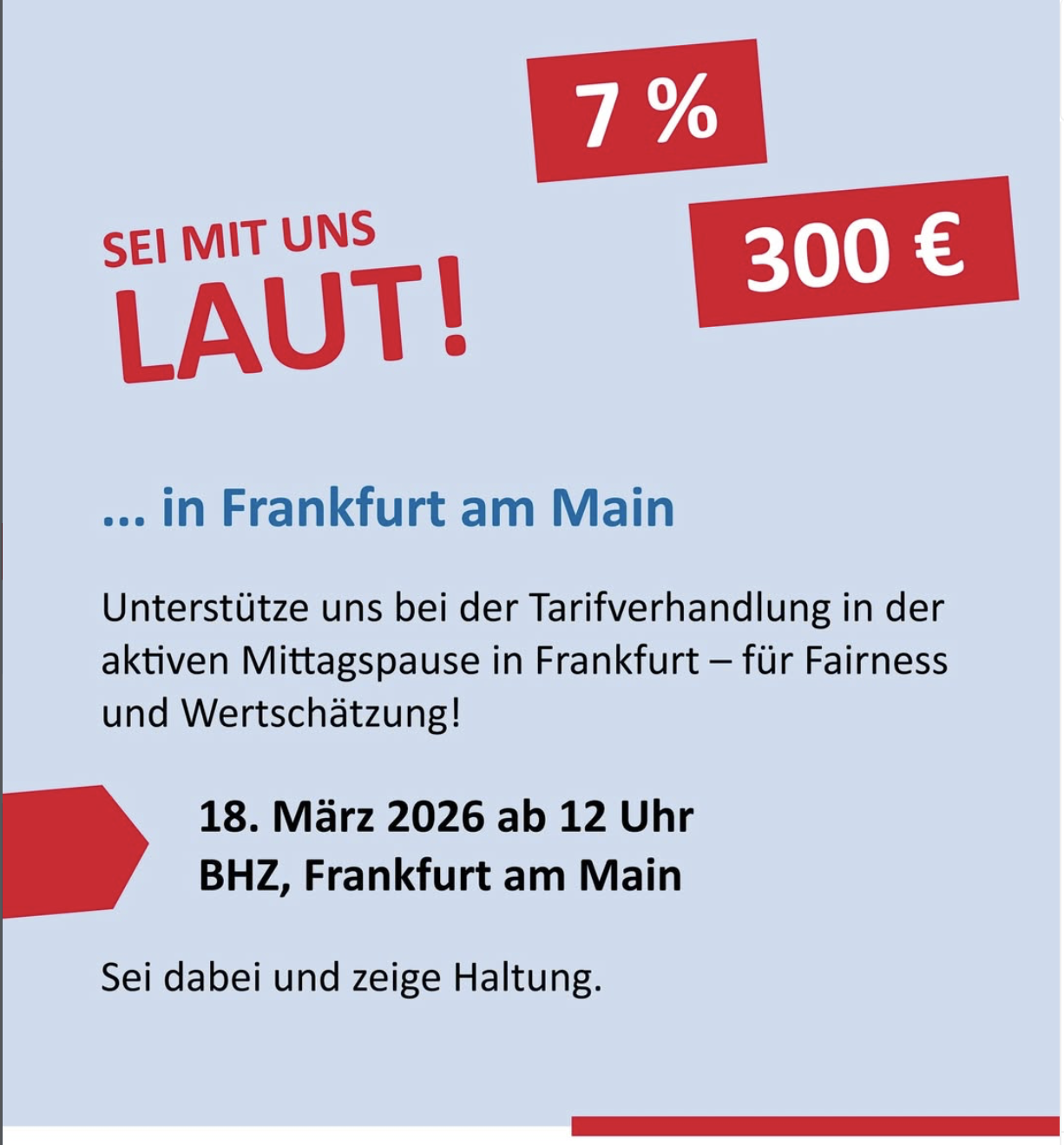 18.03.2026 Aktive Mittagspause in Frankfurt – Jetzt gemeinsam Druck machen!