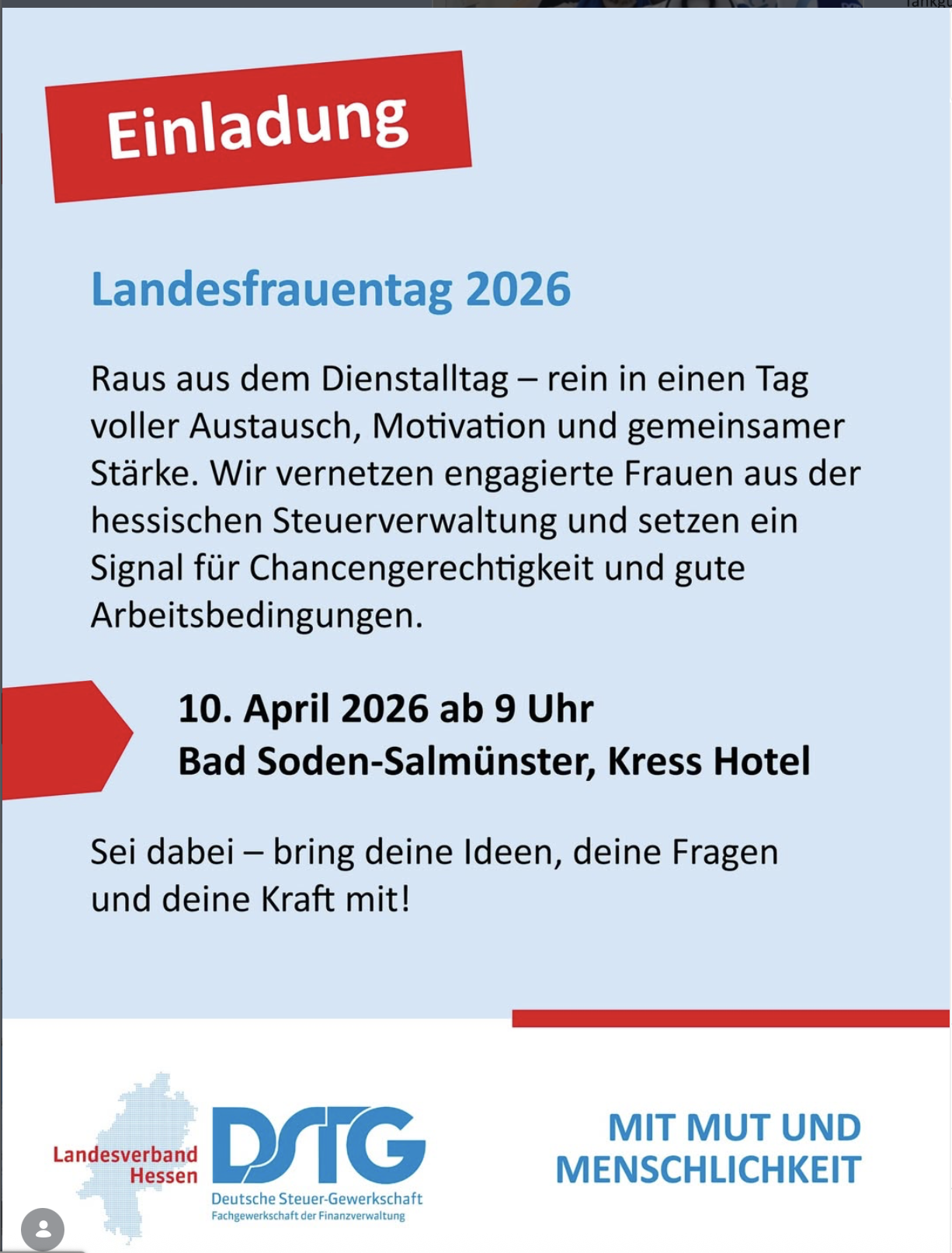 10.04.2026 75 Landesfrauentag DSTG Hessen