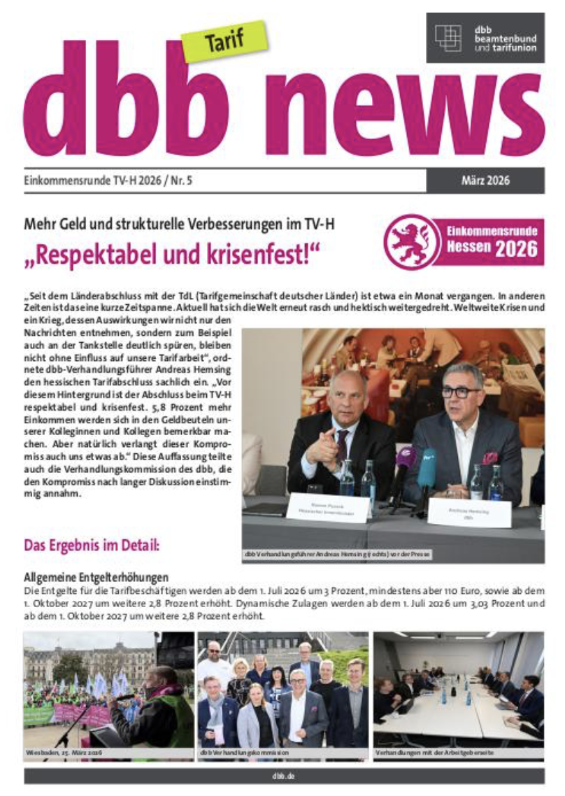 31.03.2026 dbb News Tarif